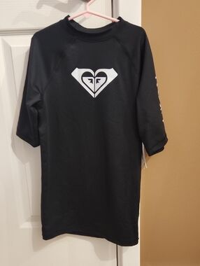 Roxy Girls Short-Sleeve Swim Top